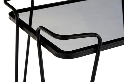 Trento Cart with Grey Glass Top