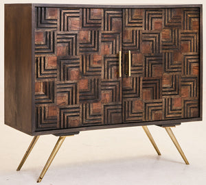 2 Door Mango Wood Sideboard | Surat