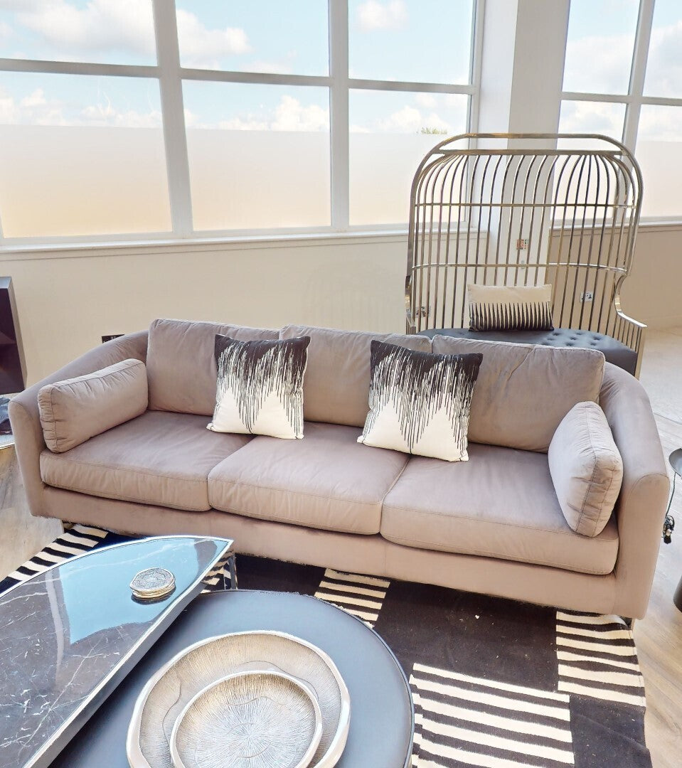 Freda 3 Seat Grey Sofa