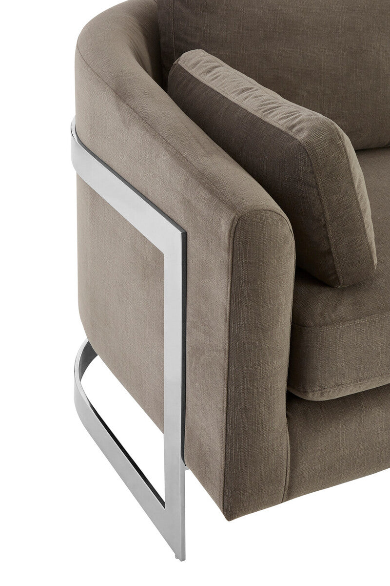 Freda 3 Seat Grey Sofa