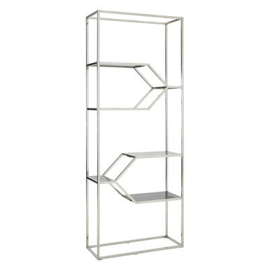 Horizon 4 Tier Silver Finish Shelving Unit
