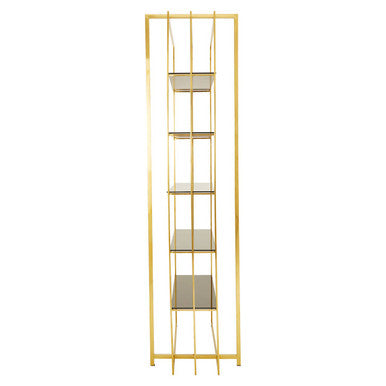 Horizon Rectangular Tempered Glass Five Tier Shelving Unit