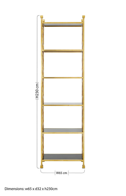 Horizon 6 Tier Tempered Glass Shelving Unit