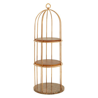 Horizon 3 Tier Small Cage Design Shelf Unit