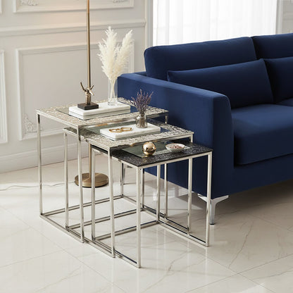 Akola Set Of 3 Rectangular Nesting Tables - Image 3