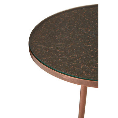Akola Copper Finish Side Table