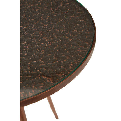 Akola Copper Finish Side Table - Image 4