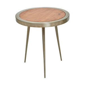 Almora Acacia Wood Round Side Table