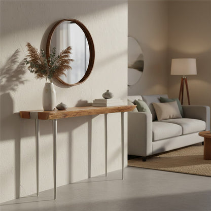 Almora Natural Acacia Wood Console Table