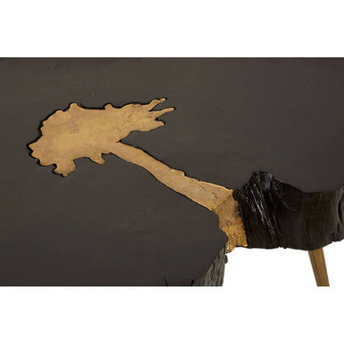 Asamra Black And Gold Coffee Table