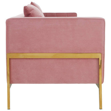 3 Seater Pink Sofa, Rena - Image 5