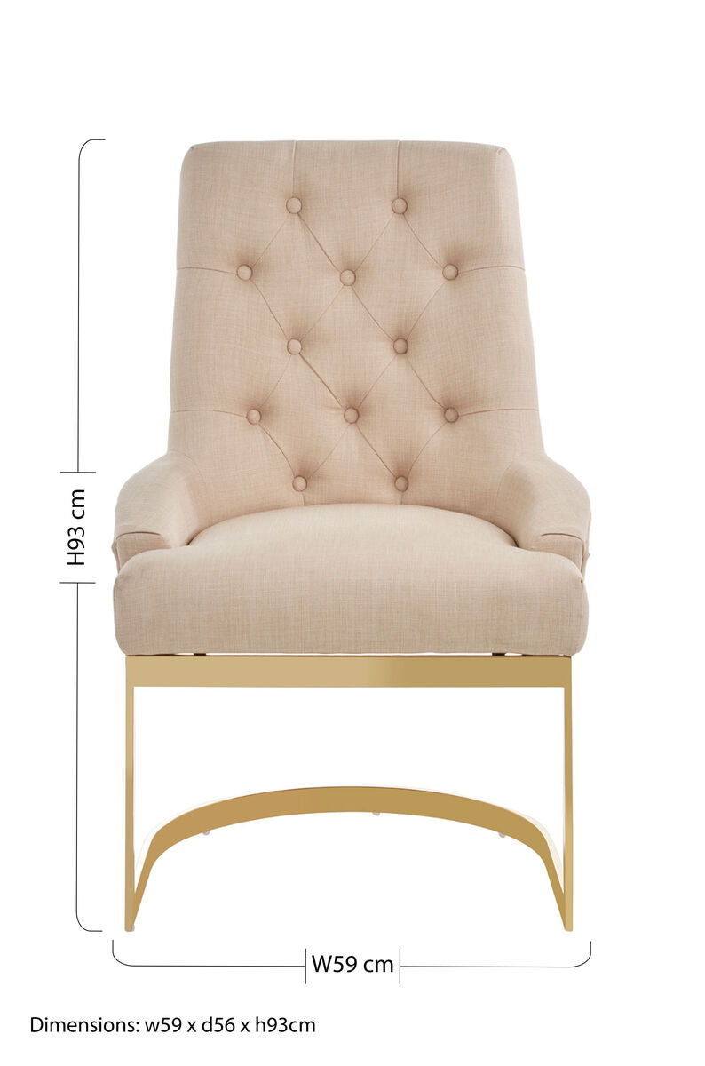 Azalea Natural Dining Chair