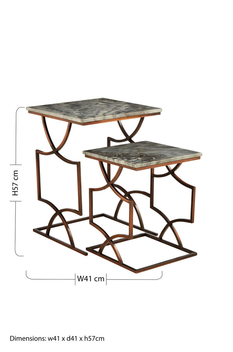 Templar Set Of 2 Square Side Tables