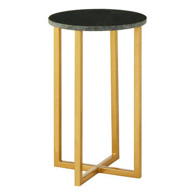 Templar Small Marble And Iron Side Table