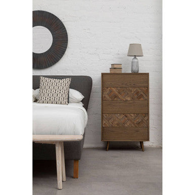 Salvar 5 Drawer Wood Chest