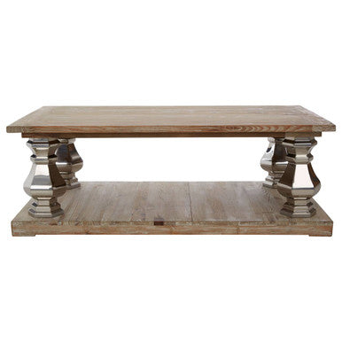 Richmond White Washed Pine Wood Coffee Table