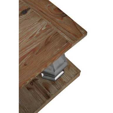 Richmond White Washed Pine Wood Coffee Table - Image 5