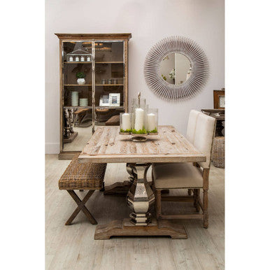 Richmond White Washed Pine Wood 2 Door Cabinet - Image 3