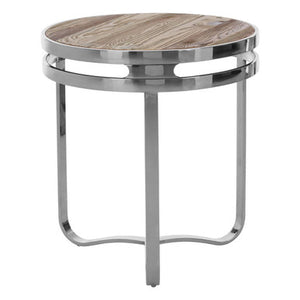 Richmond Natural Pine Wood Round Side Table