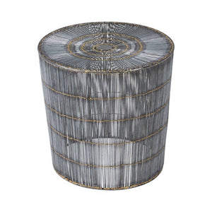 Templar Silver Wireframe Side Table