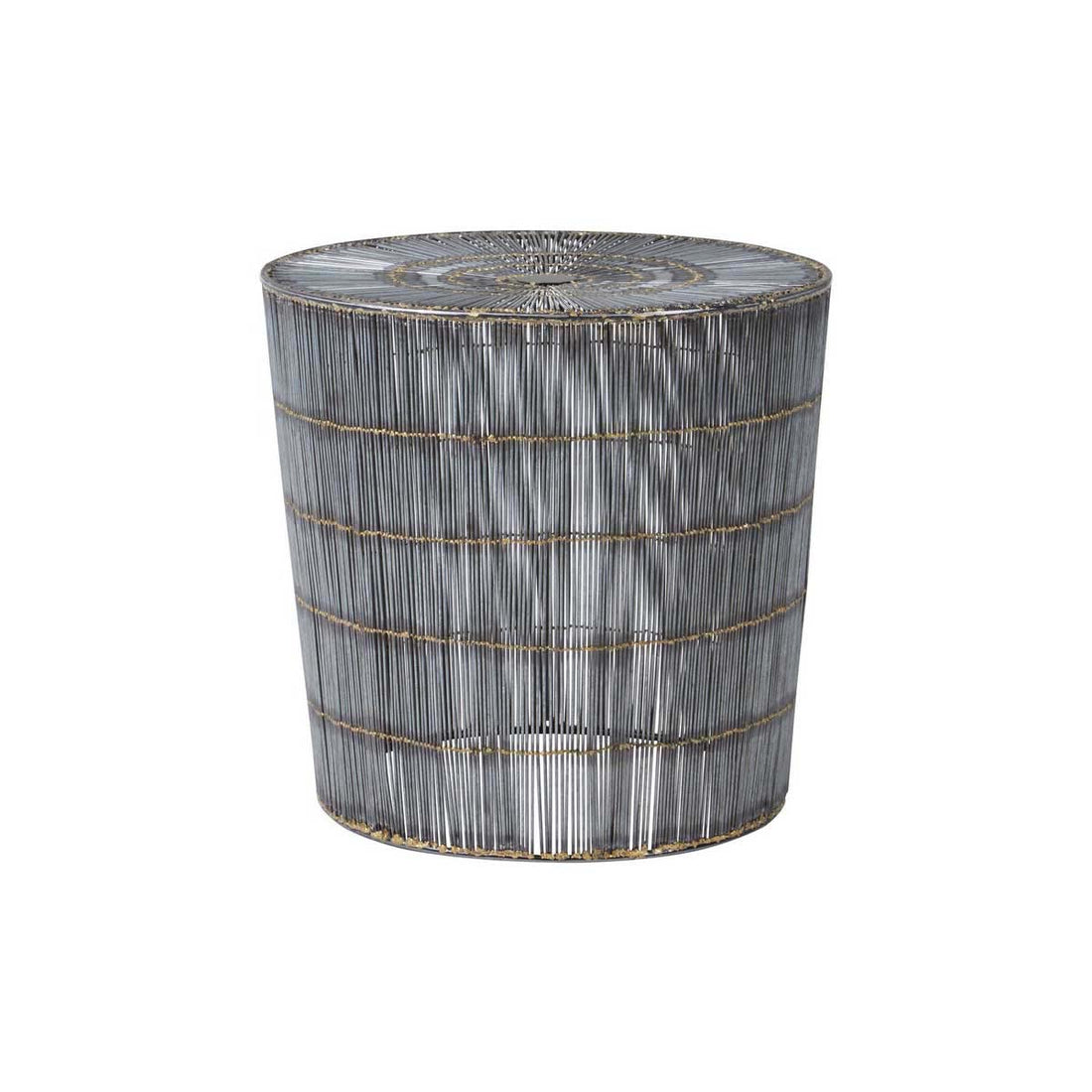 Templar Silver Wireframe Side Table
