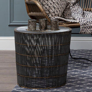 Templar Silver Finish Wire Frame Small Side Table