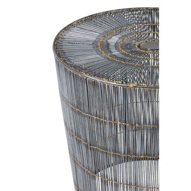Templar Silver Wireframe Side Table - Image 4
