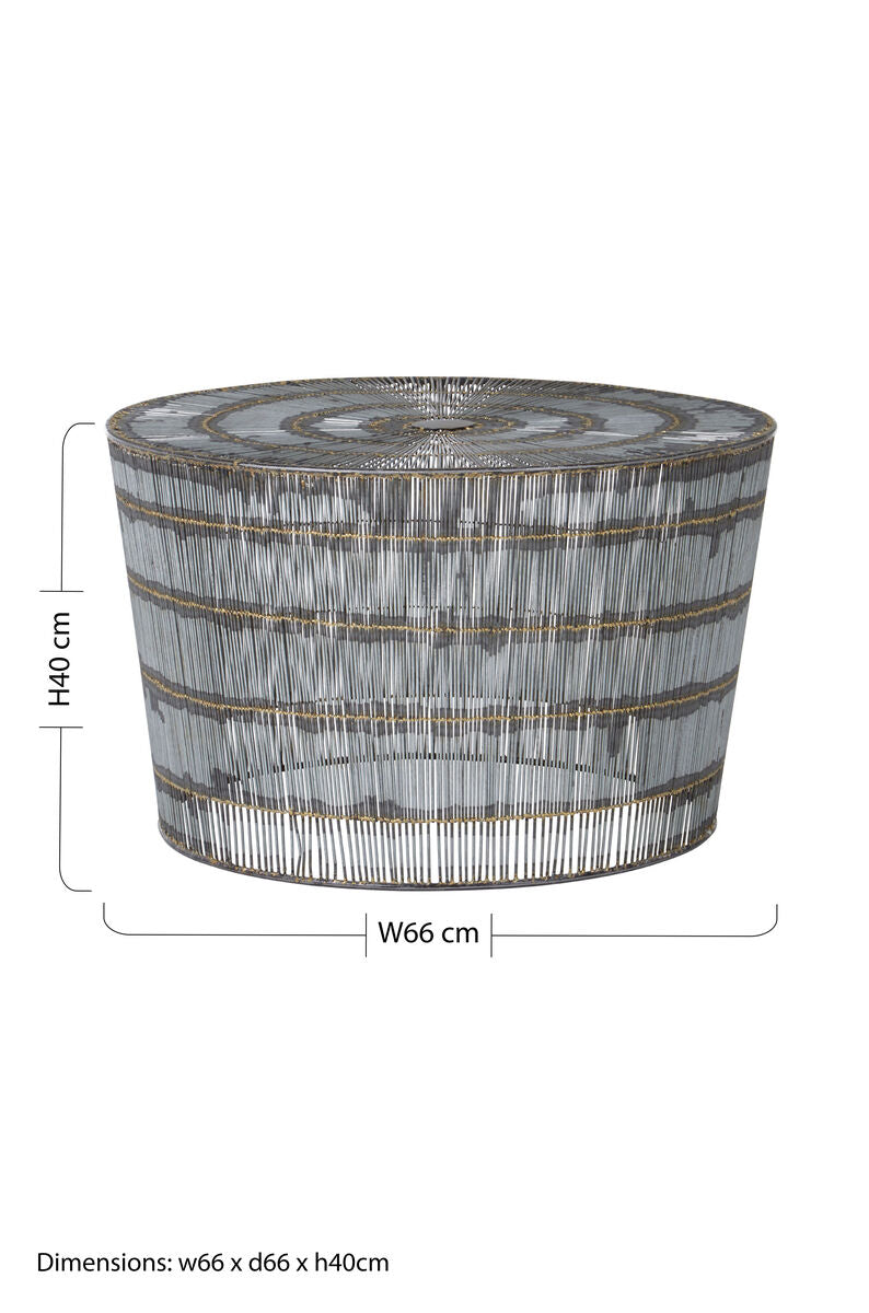 Templar Natural Wireframe Coffee Table - Image 6