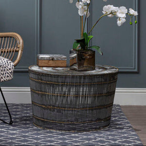 Templar Silver Finish Wire Frame Large Side Table