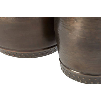 Reza Set Of 2 Drum Style Side Tables - Image 5