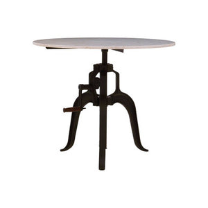 Vasco Small Bar Table with White Marble Top