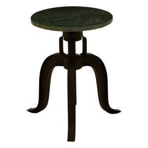 Vasco 3 Leg Bar Stool With Green Marble Top