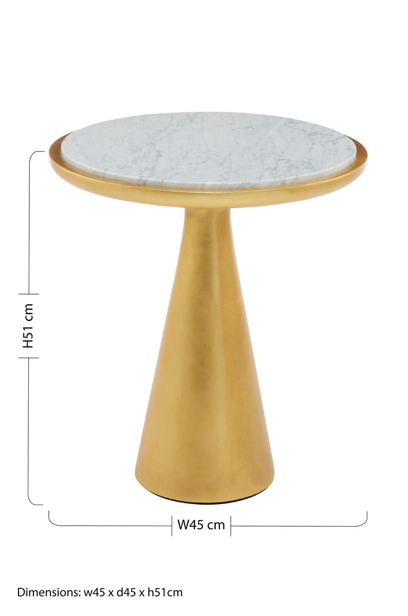 Lino Small Gold Side Table