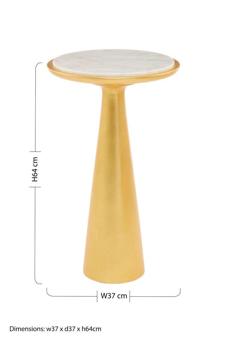 Lino Large Gold Side Table - Image 5