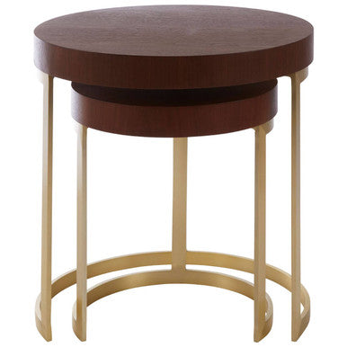Villi Walnut Wood Nesting Tables