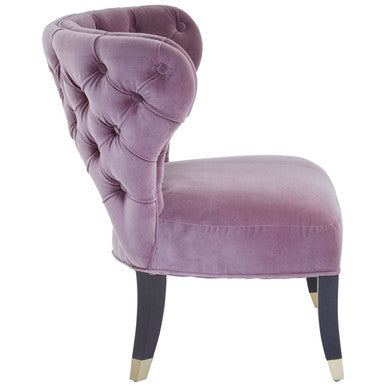 Villi Lilac Velvet Accent Chair - Image 5