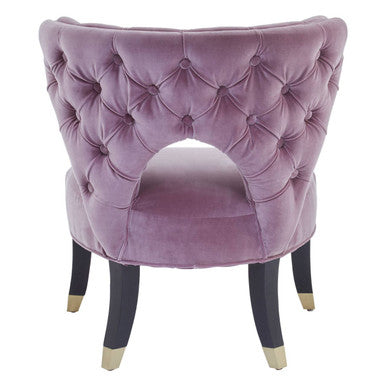 Villi Lilac Velvet Accent Chair - Image 6