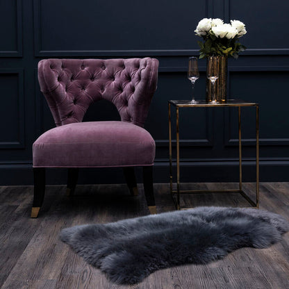 Villi Lilac Velvet Accent Chair