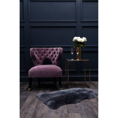 Villi Lilac Velvet Accent Chair - Image 7