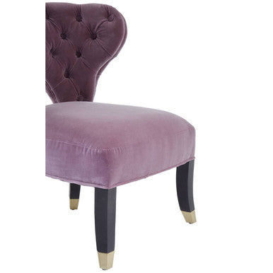 Villi Lilac Velvet Accent Chair - Image 9