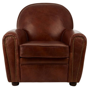 Victor Brown Leather Classic Armchair
