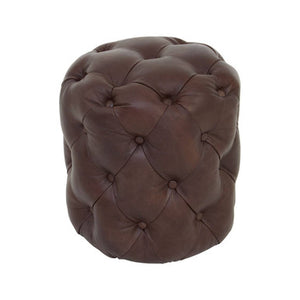 Victor Coffee Leather Stool