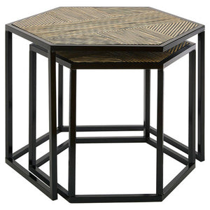 Babita Set Of 2 Hexagon Side Tables