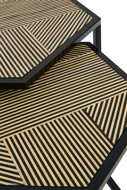 Babita Set of 2 Hexagon Side Tables