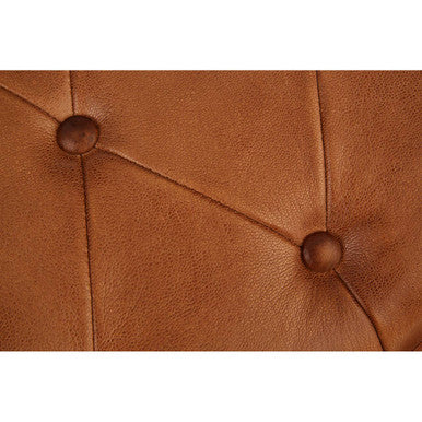 Buffalo Brown Leather And Iron Folding Stool - Image 6