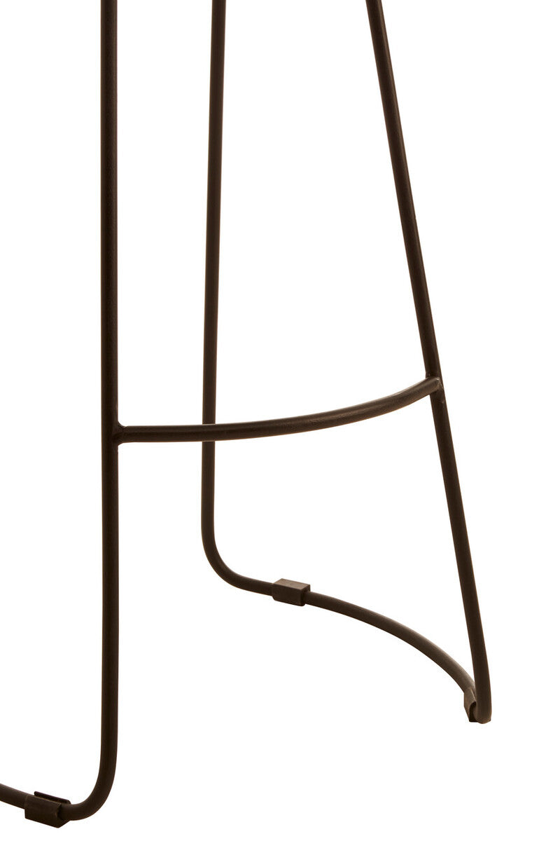 Buffalo Brown Leather Bar Stool
