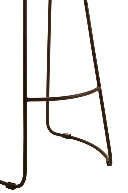 Buffalo Brown Leather Bar Stool