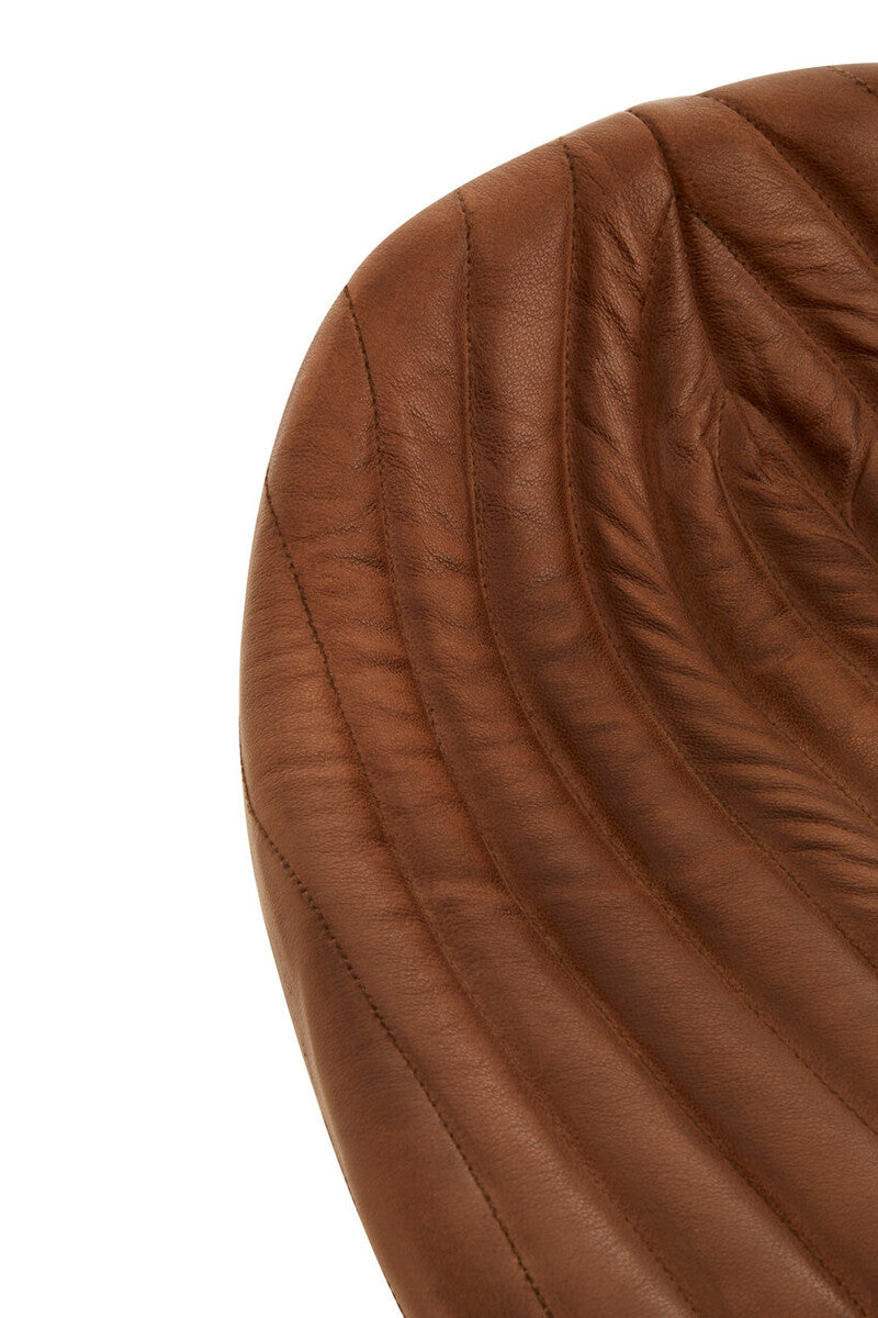 Buffalo Brown Leather Bar Stool - Image 7