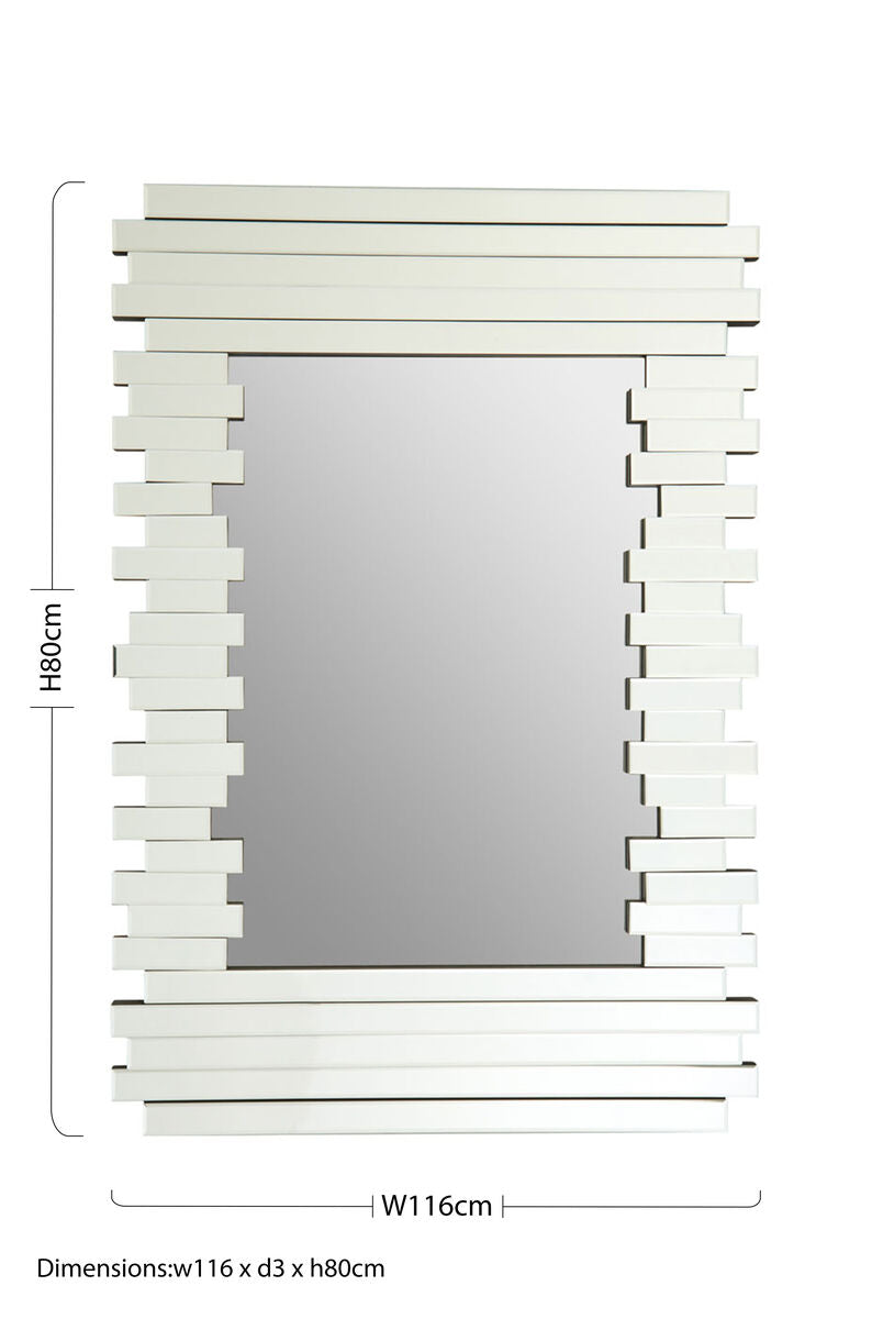 Puzzle Rectangle Deco Wall Mirror - Image 5