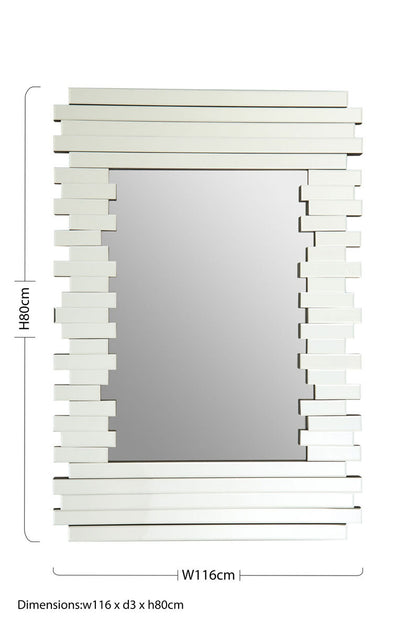 Puzzle Rectangle Deco Wall Mirror